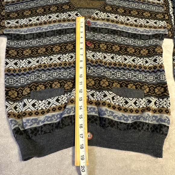 Vintage Grandpa Cardigan Sweater Coogi Large Christian Dumas - Picture 3 of 7